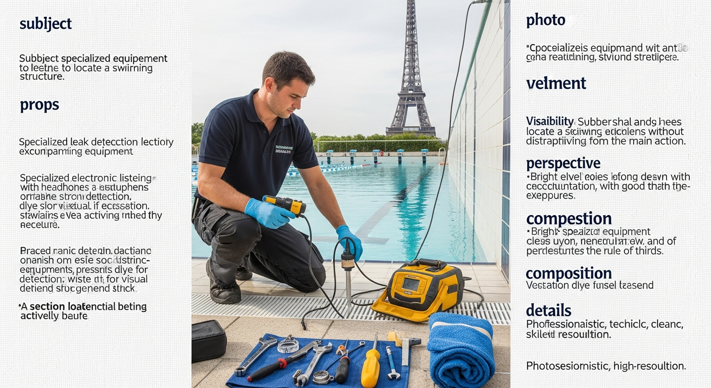 Fuite Piscine à Paris : Diagnostic Expert & Réparation Rapide