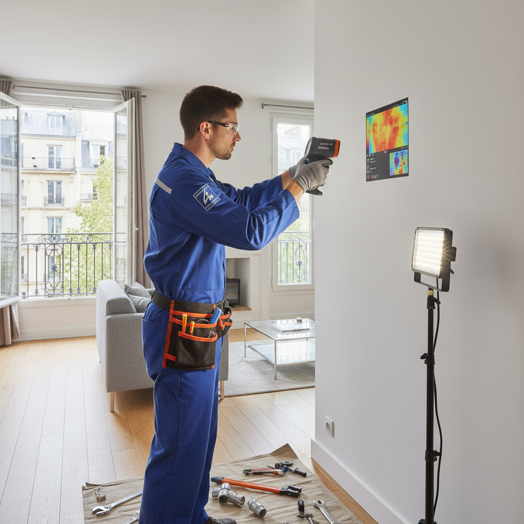 Recherche de fuite à Paris 4ème